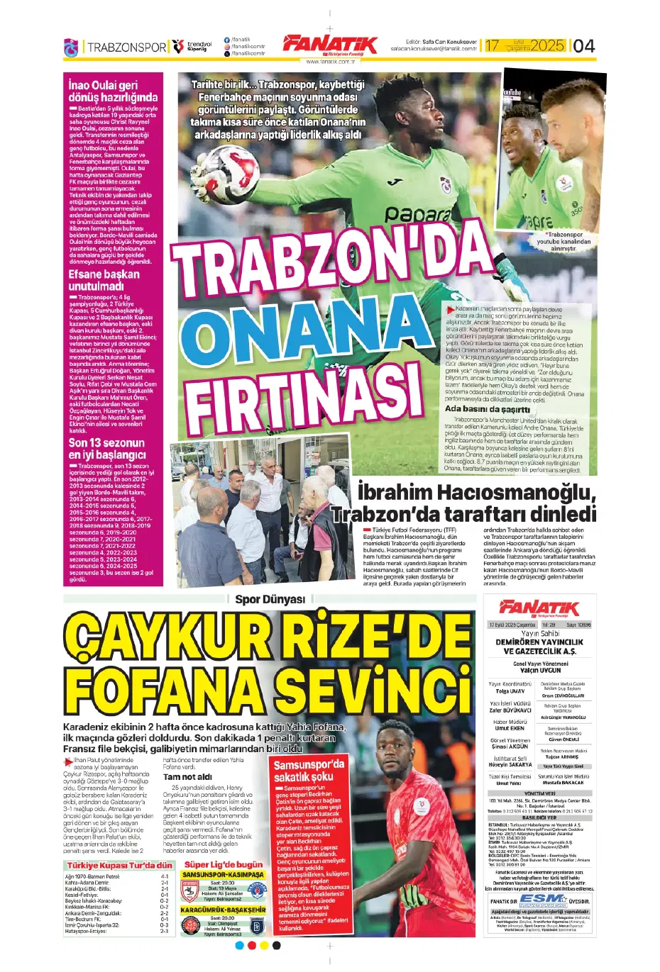 "Okan Buruk'un İlkay-Sane planı" | Sporun manşetleri - 17