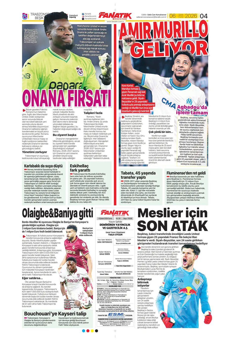 "Transferin son günü Aral Şimşir bombası" | Sporun manşetleri - 27 "Transferin son günü Aral Şimşir bombası" | Sporun manşetleri - 27