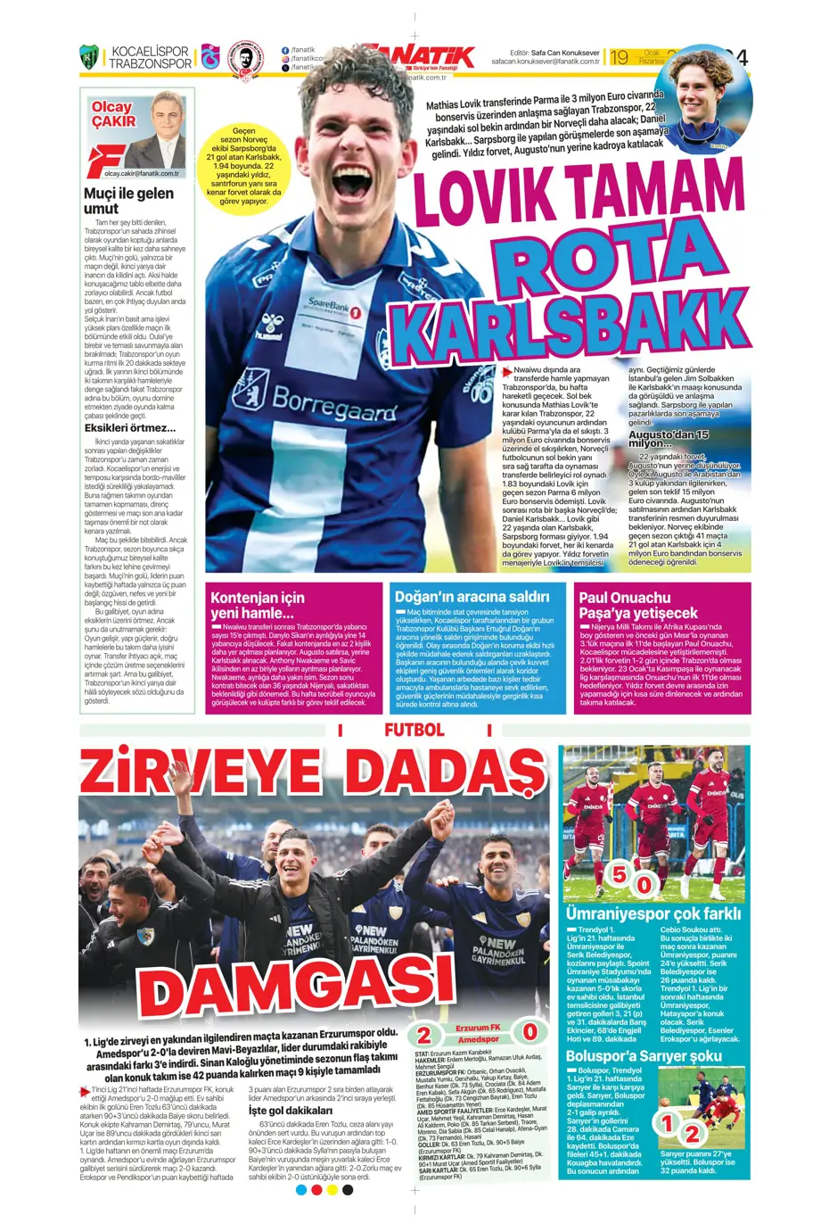 "Sonunda Maestro bombası patlıyor" | Sporun manşetleri - 41