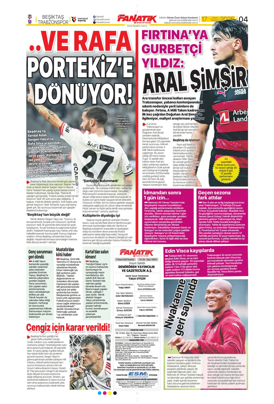 "Tedesco ilk bileti kesti: "Kendine takım bul" | Sporun manşetleri - 28 "Tedesco ilk bileti kesti: "Kendine takım bul" | Sporun manşetleri - 28