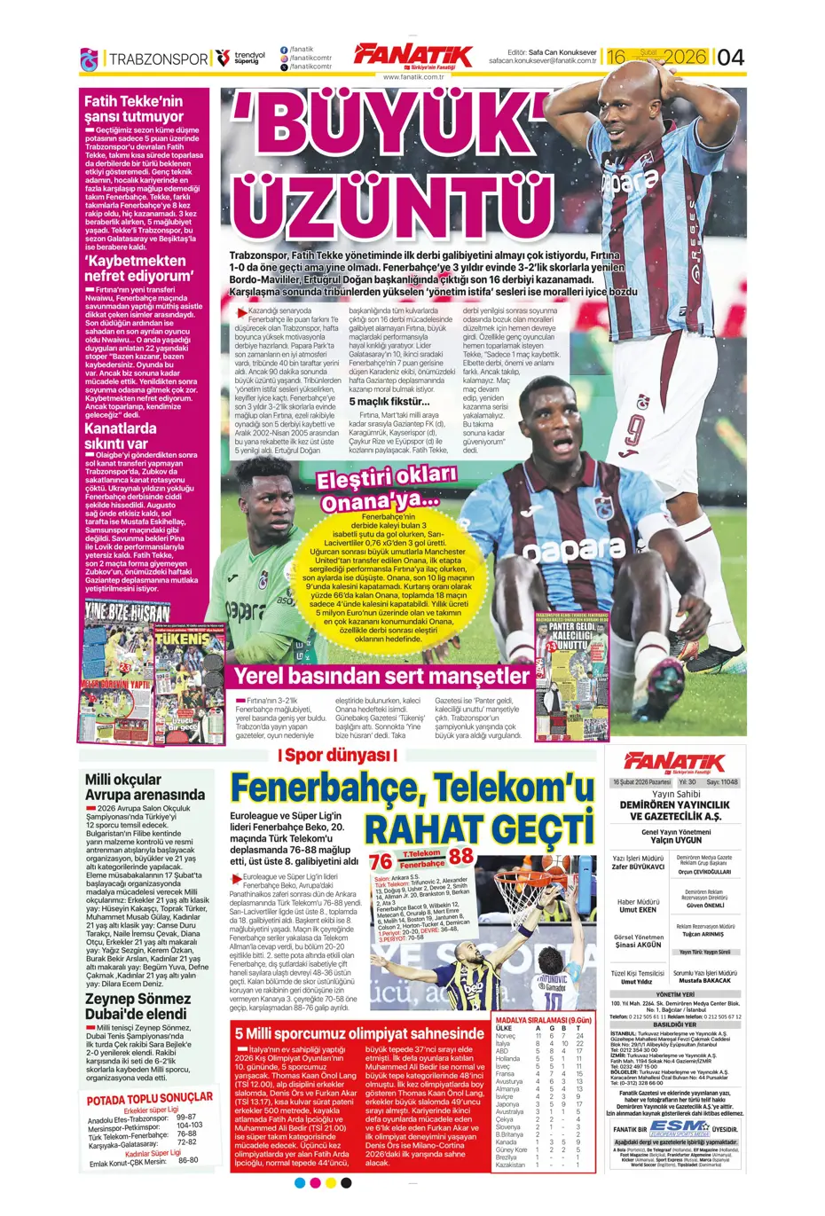 "Galatasaray Fenerbahçe'yi FIFA'ya şikayet ediyor" | Sporun manşetleri - 26