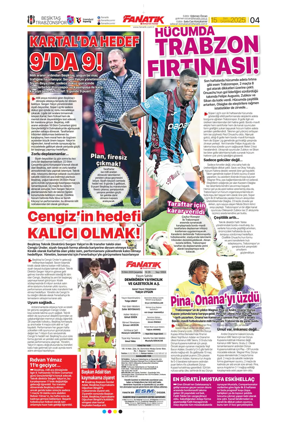 "Gürcistan'a dünyayı dar ettik" | Sporun manşetleri - 30