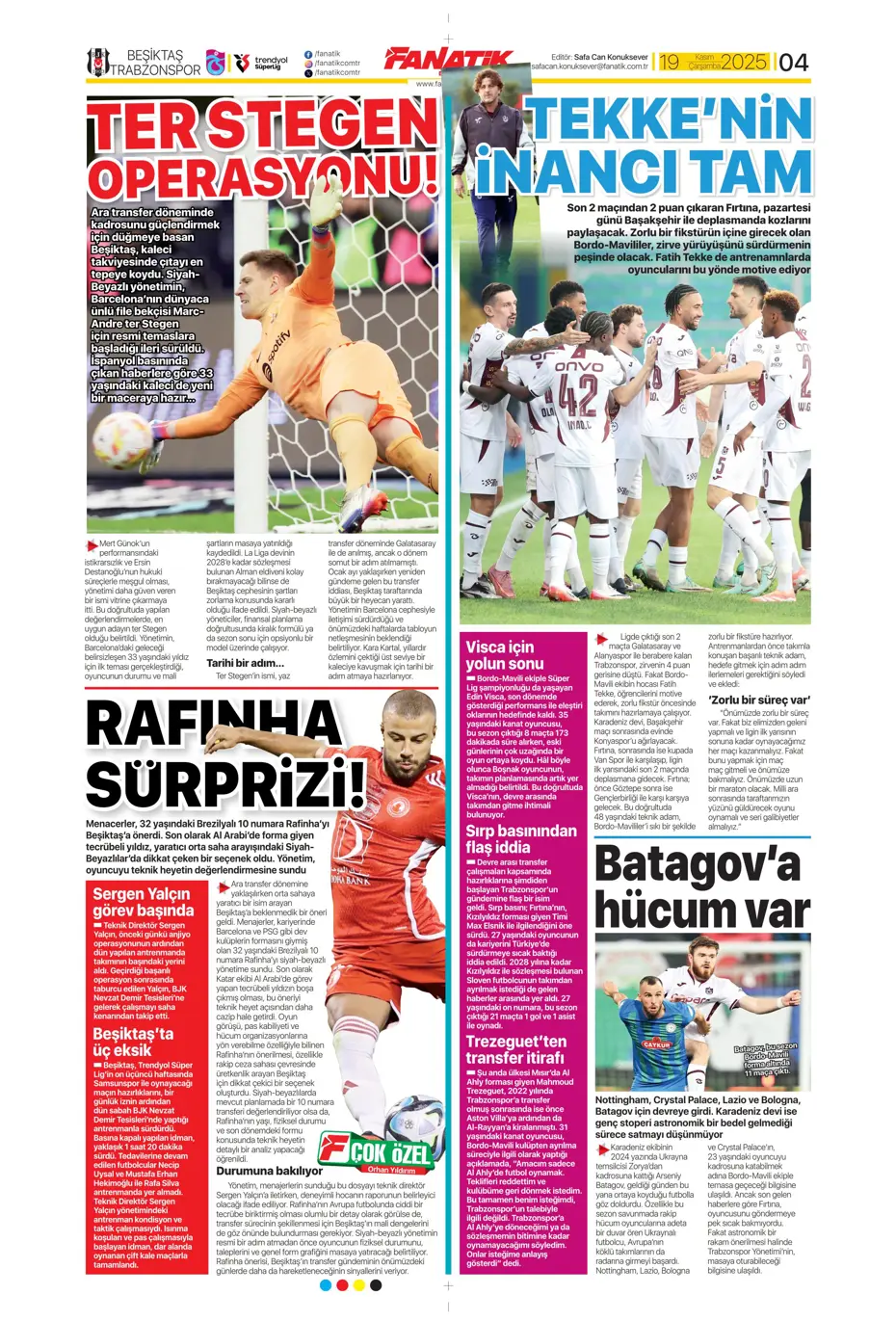 "Bizim Çocuklar Boğa'yı şişledi" | Sporun manşetleri - 28