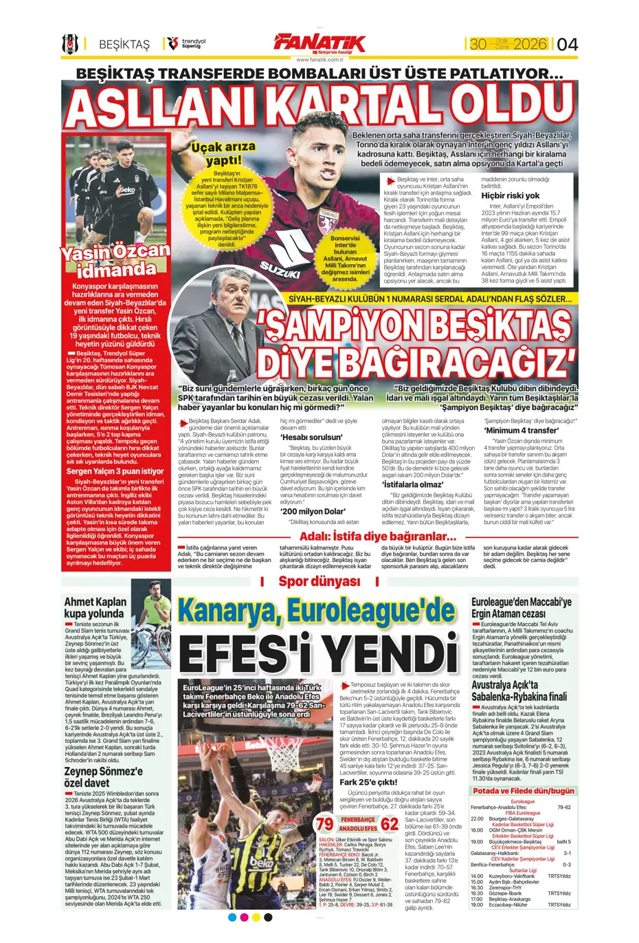 "Galatasaray'ın Gueye transferi tamam" | Sporun manşetleri - 27