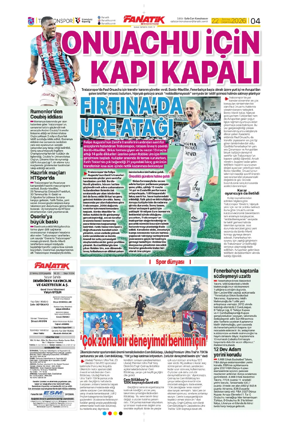 Ollie Watkins Fenerbahçe'ye geliyor | Sporun manşetleri - 12 Ollie Watkins Fenerbahçe'ye geliyor | Sporun manşetleri - 12