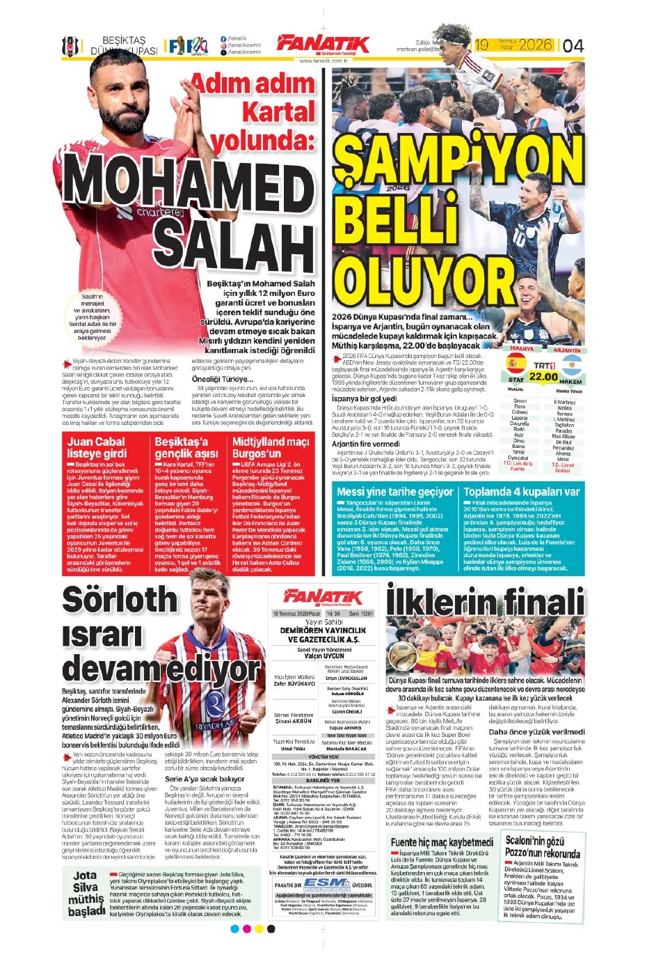 Salah sonrası durmak yok! Beşiktaş'tan bir transfer daha, işlem tamam | Sporun manşetleri - 12