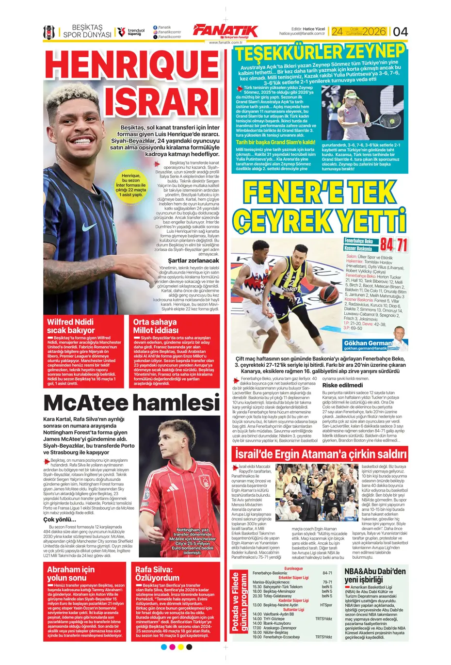 "Yaser Asprilla, Galatasaray'da" | Sporun manşetleri - 25