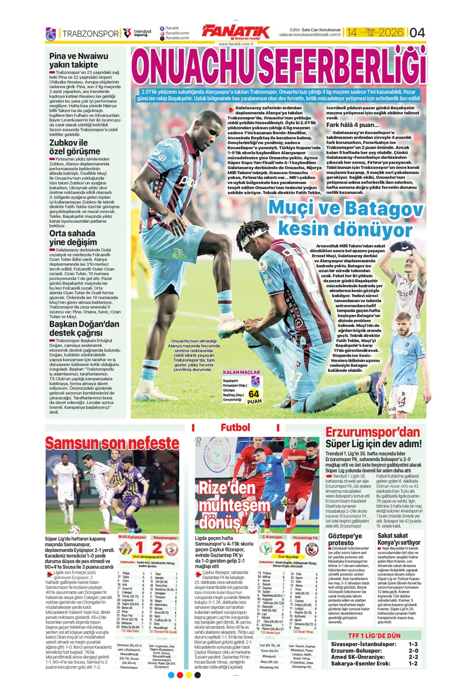 Tedesco takımdan ayrılmasına izin verdi, Fenerbahçe'ye veda ediyor | Sporun manşetleri - 28