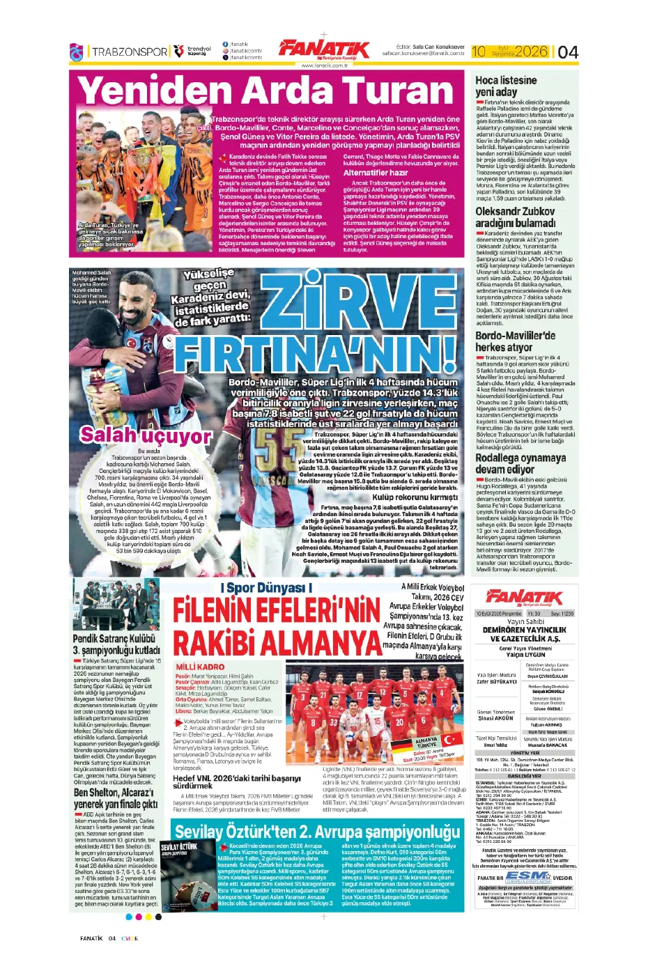 Ve Trabzonspor, Arda Turan'ı bırakmadı: Flaş karar | Sporun manşetleri - 4 Ve Trabzonspor, Arda Turan'ı bırakmadı: Flaş karar | Sporun manşetleri - 4