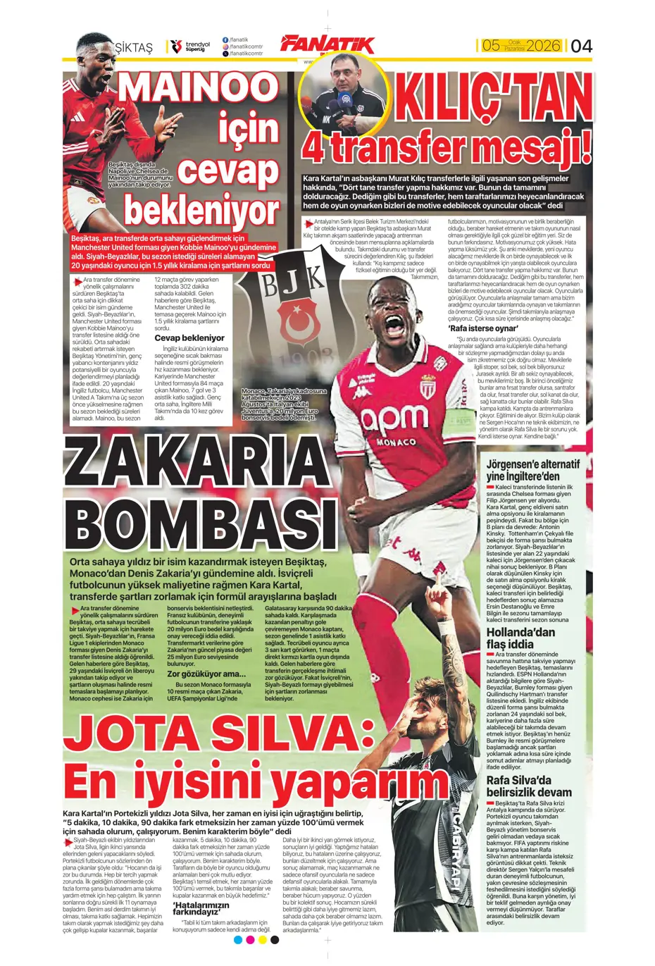 "Fenerbahçe'ye yeni yılın ilk piyangosu Sofyan Amrabat'tan" | Sporun manşetleri - 29