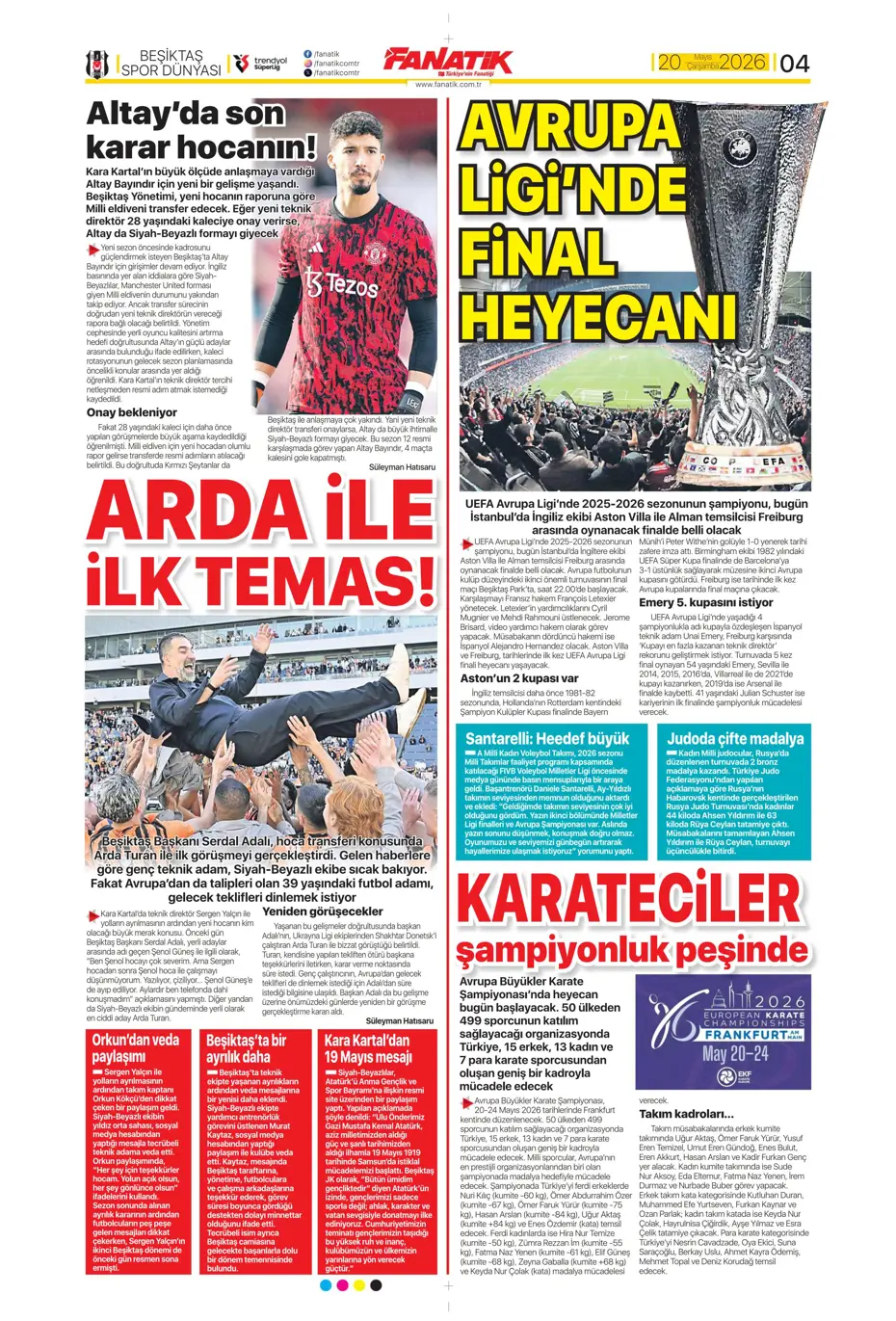 Conte yanında dünyaca ünlü yıldızı da Fenerbahçe'ye getiriyor | Sporun manşetleri - 18