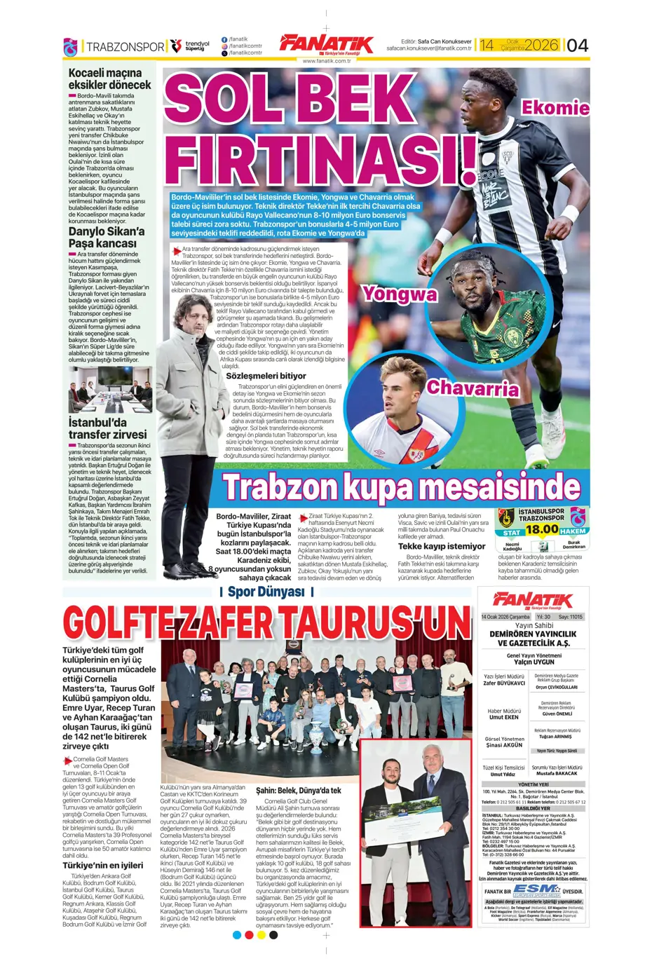 "N'Golo Kante Fenerbahçe'de" | Sporun manşetleri - 33