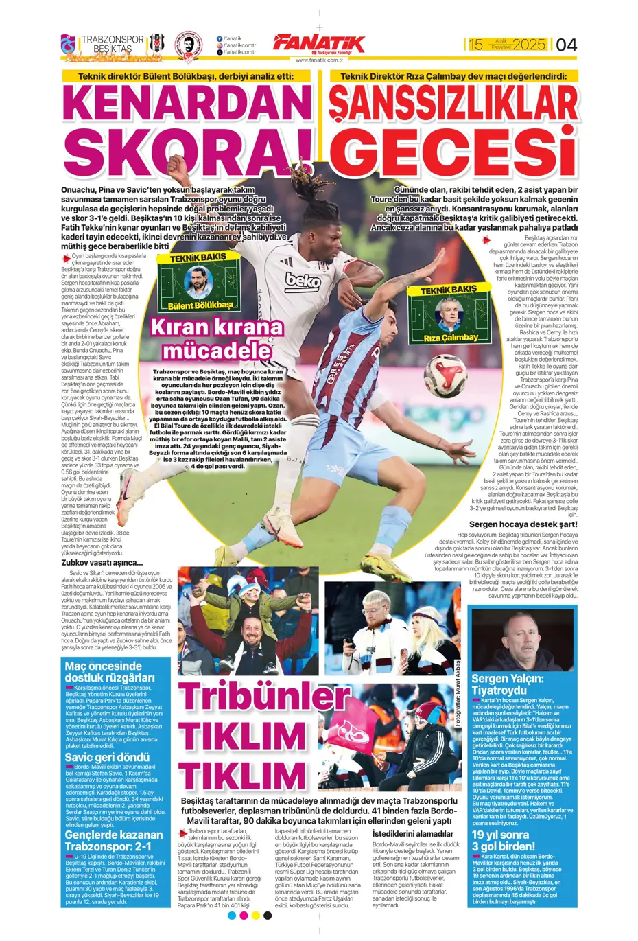 "Tedesco 8 ismi sildi, Fenerbahçe gönderiyor" | Sporun manşetleri - 31