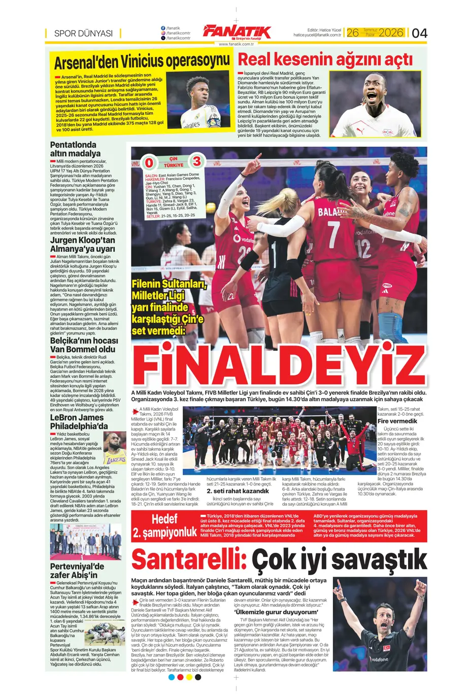 "Darwin Nunez geliyor" | Sporun manşetleri - 19