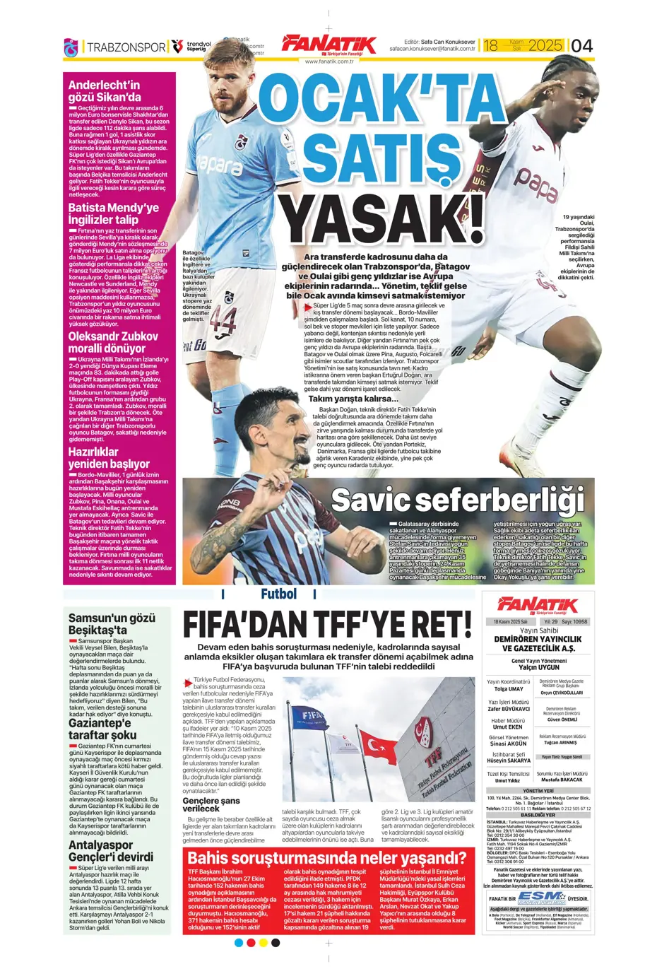 "Fenerbahçe'ye Diego Carlos piyangosu vurdu" | Sporun manşetleri - 30