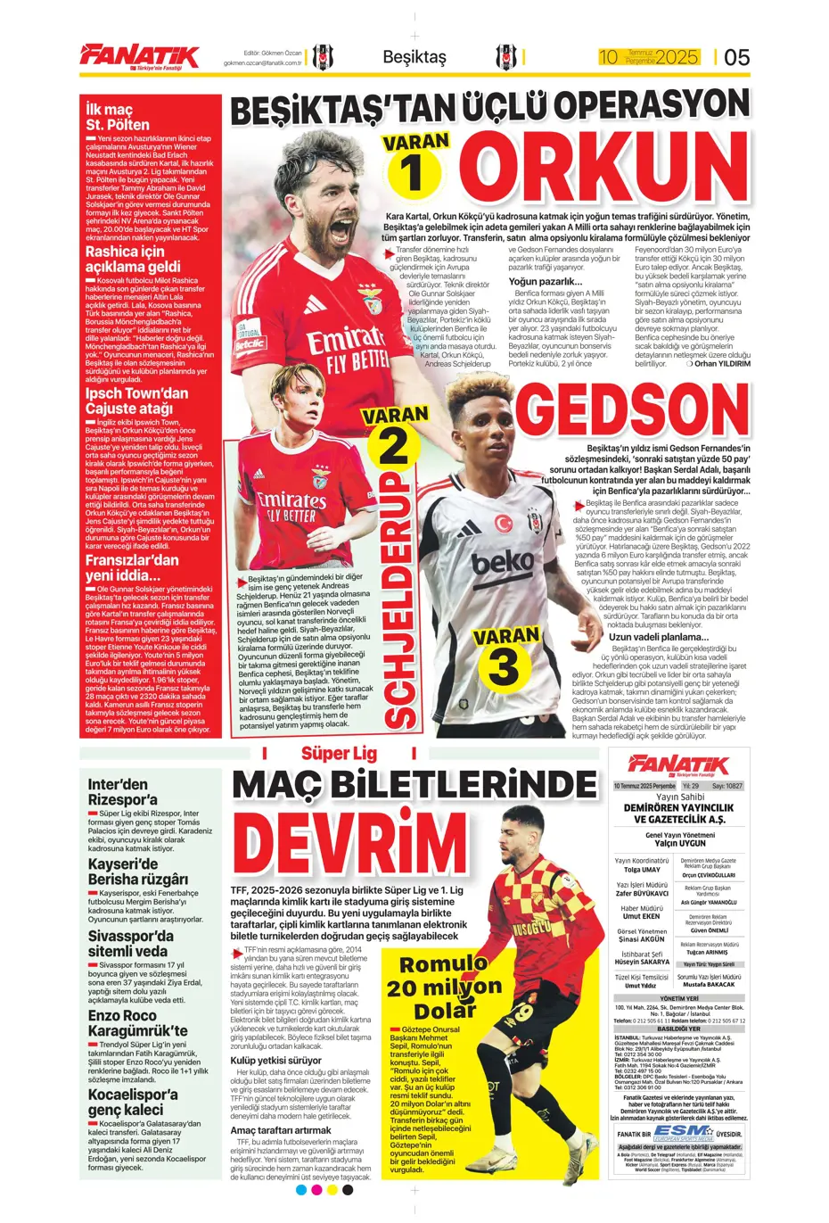 "Fenerbahçe'den Kerem Aktürkoğlu bombası" | Sporun manşetleri - 24