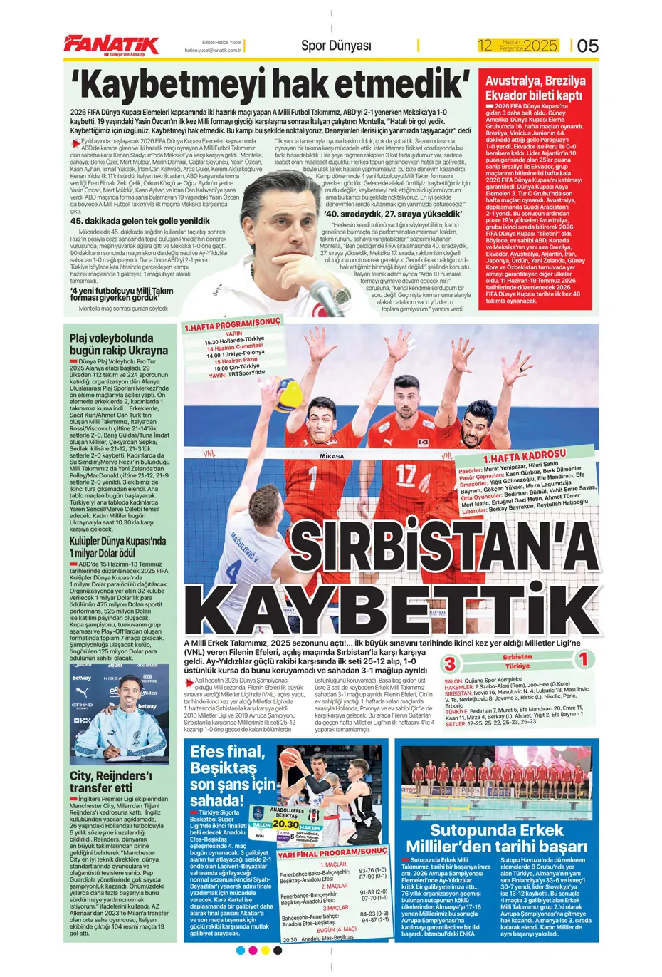 "Osimhen'in yerine En-Nesyri" | Sporun manşetleri - 27