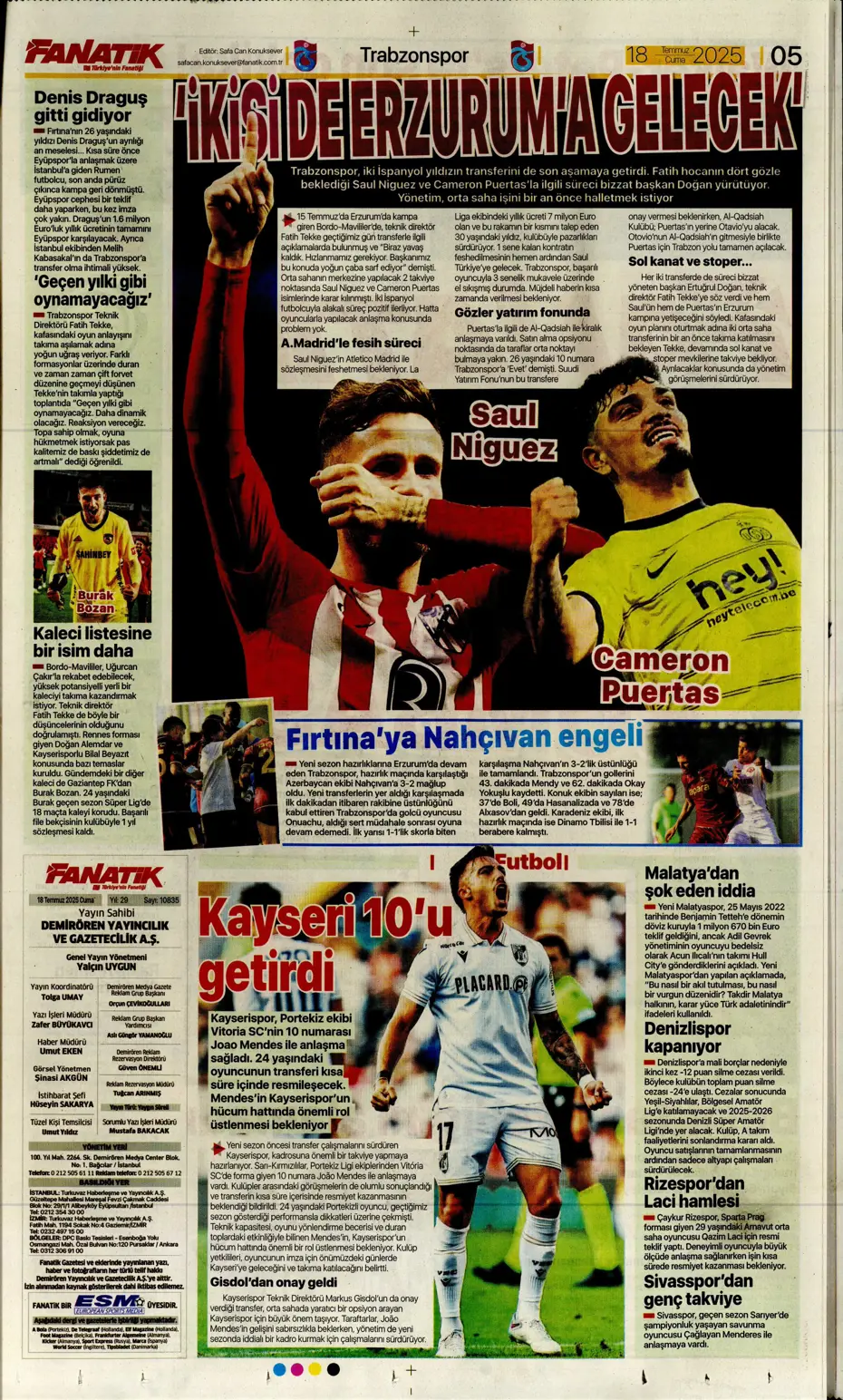 "Fenerbahçe'ye En-Nesyri piyangosu" | Sporun manşetleri - 27