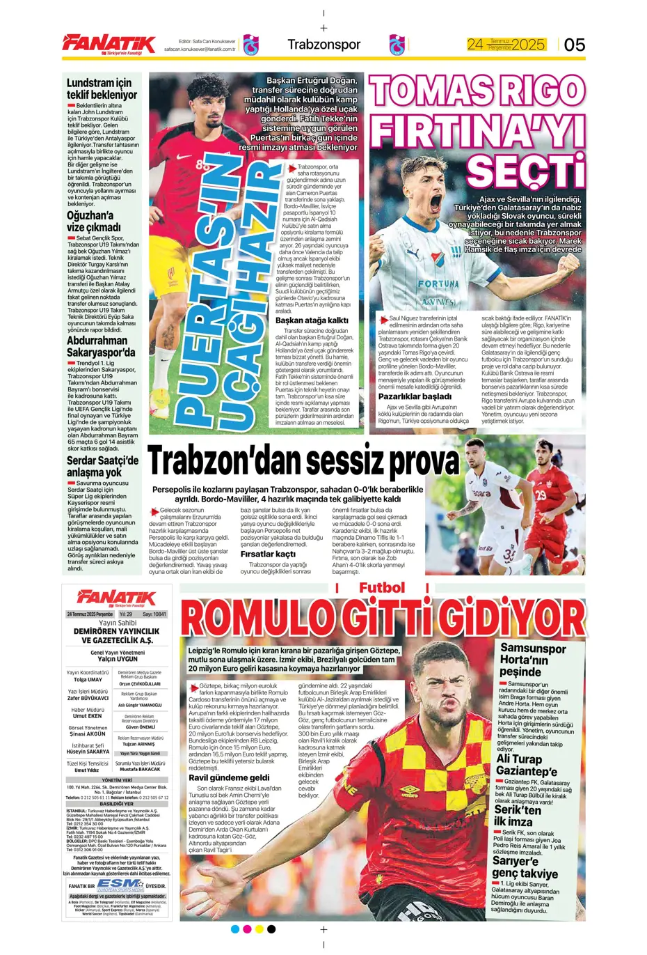 "Enzo Millot Aslan oluyor" | Sporun manşetleri - 34