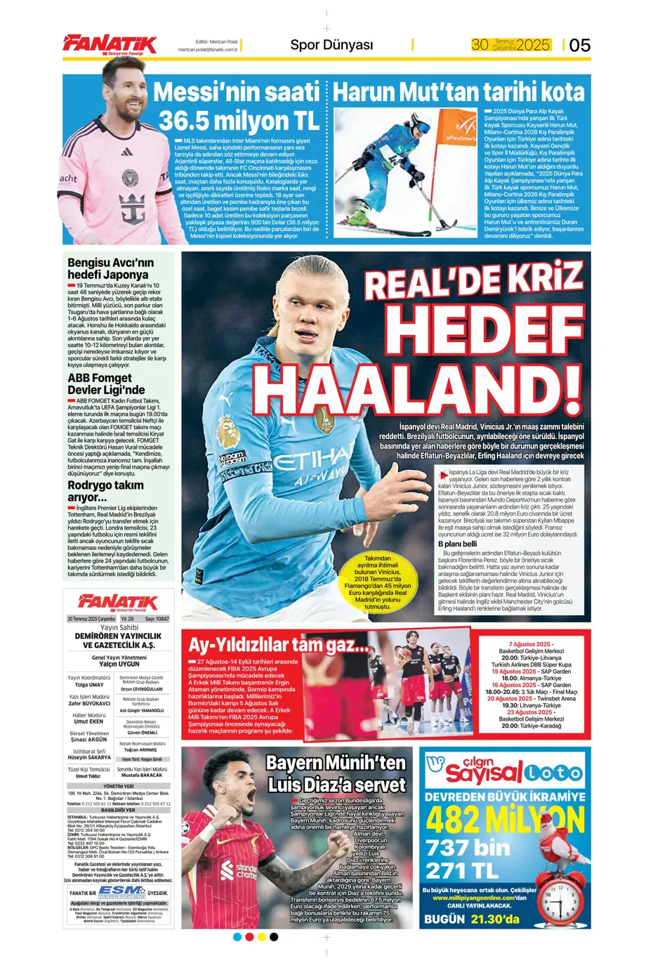"Beşiktaş'ta Sergen Yalçın ve Mancini bombası" | Sporun manşetleri - 25