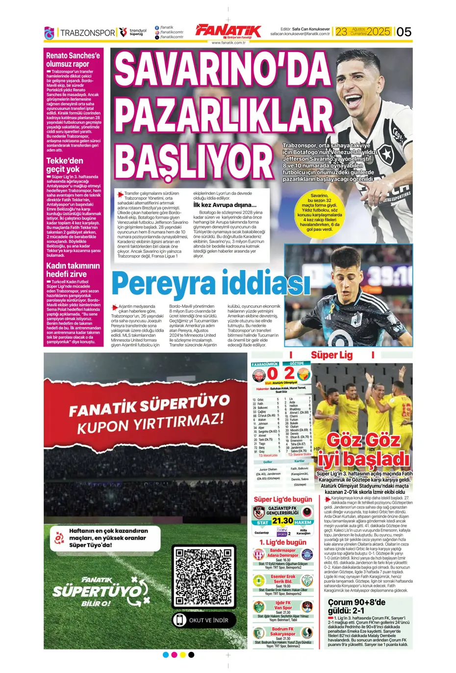 "Beşiktaş'ın hastası Keito Nakamura" | Sporun manşetleri - 30