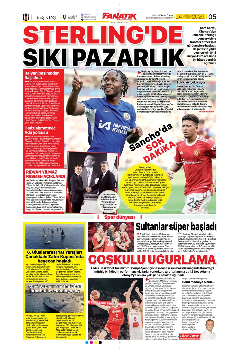 "Galatasaray'a üçlü piyango" | Sporun manşetleri - 39