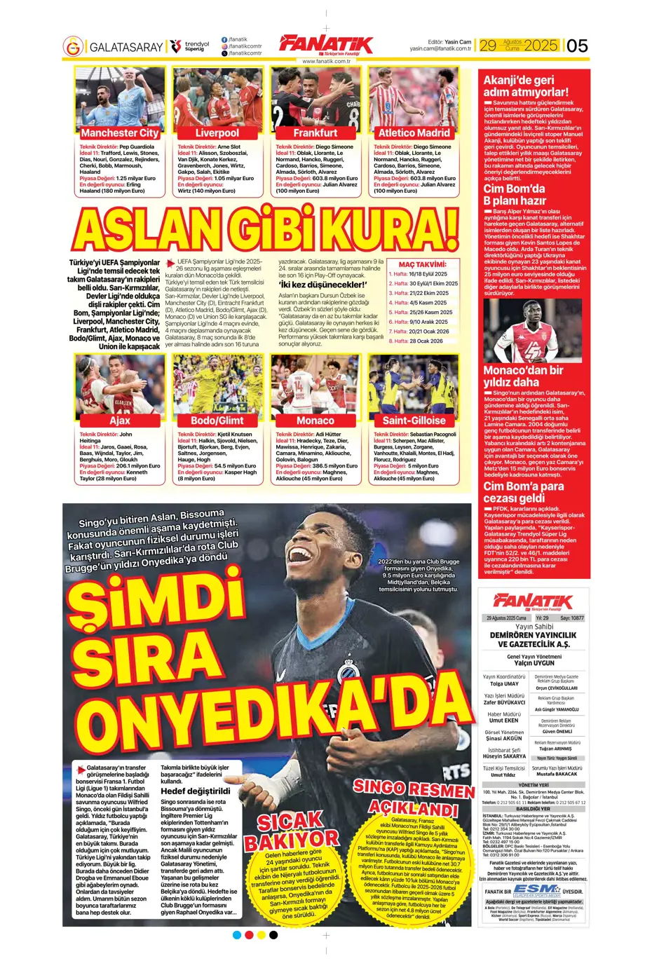 "Avrupa da gitti Solskjaer de" | Sporun manşetleri - 29