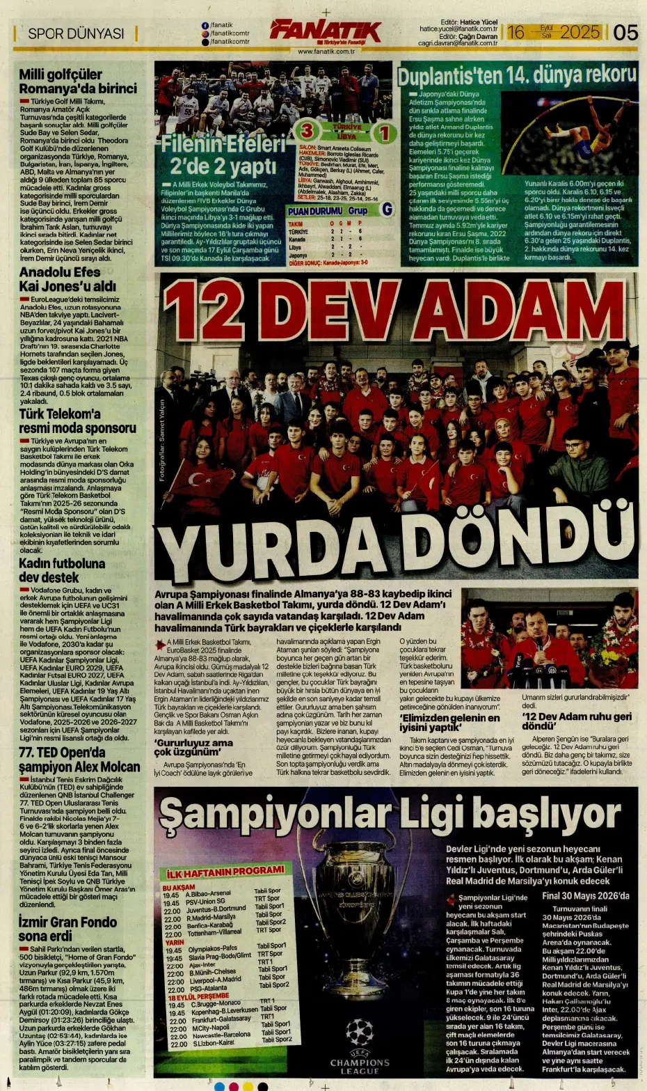 "Fenerbahçe'den David Alaba bombası" | Sporun manşetleri - 19