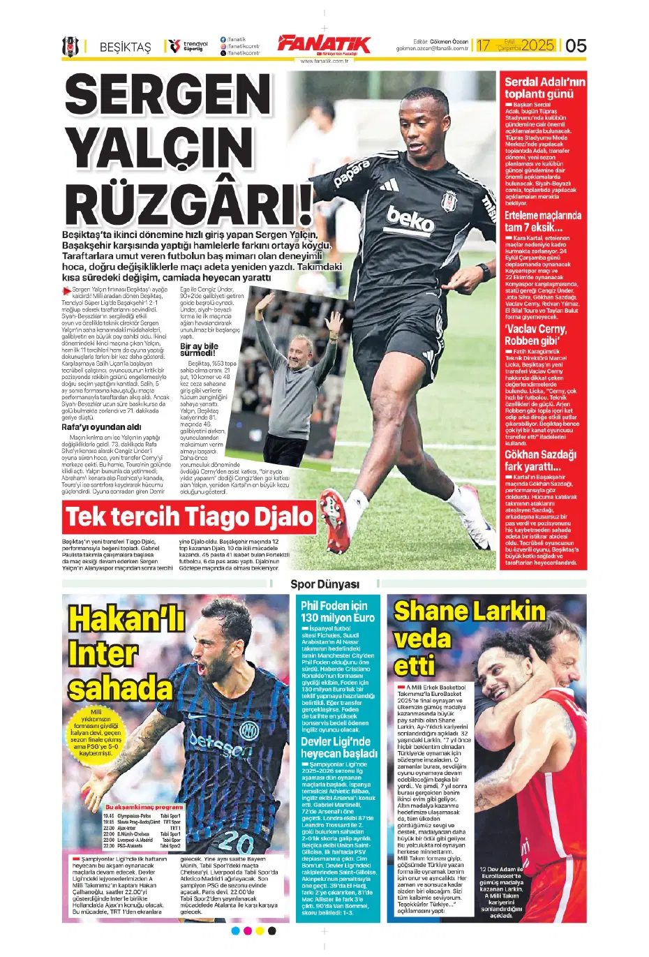 "Okan Buruk'un İlkay-Sane planı" | Sporun manşetleri - 17