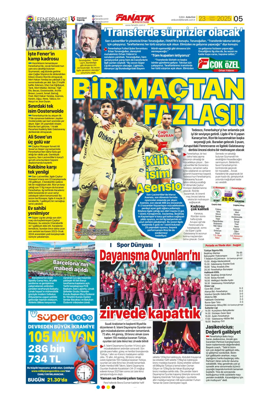 "Jadon Sancho bedavaya Fenerbahçe'ye" | Sporun manşetleri - 19