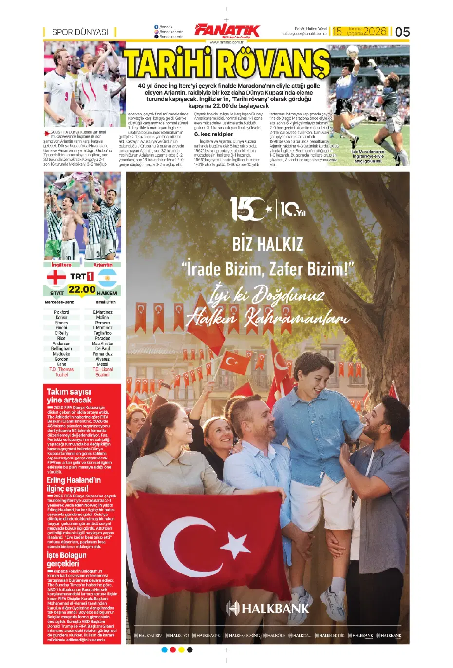 "Sıra geldi Rashford'a" | Sporun manşetleri - 25