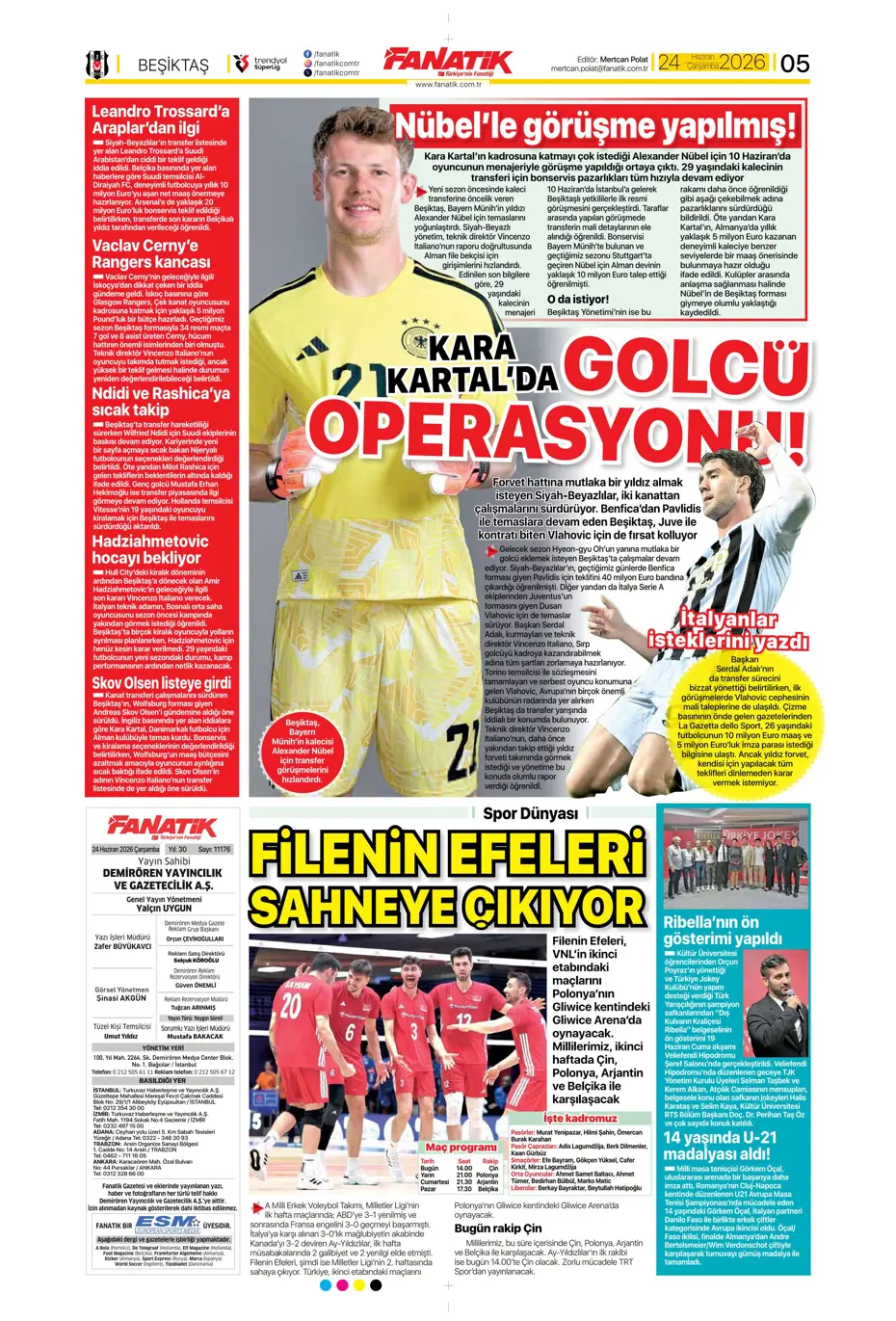 Shomurodov'a karşılık 3 isim! Fenerbahçe'den yılın takası | Sporun manşetleri - 19
