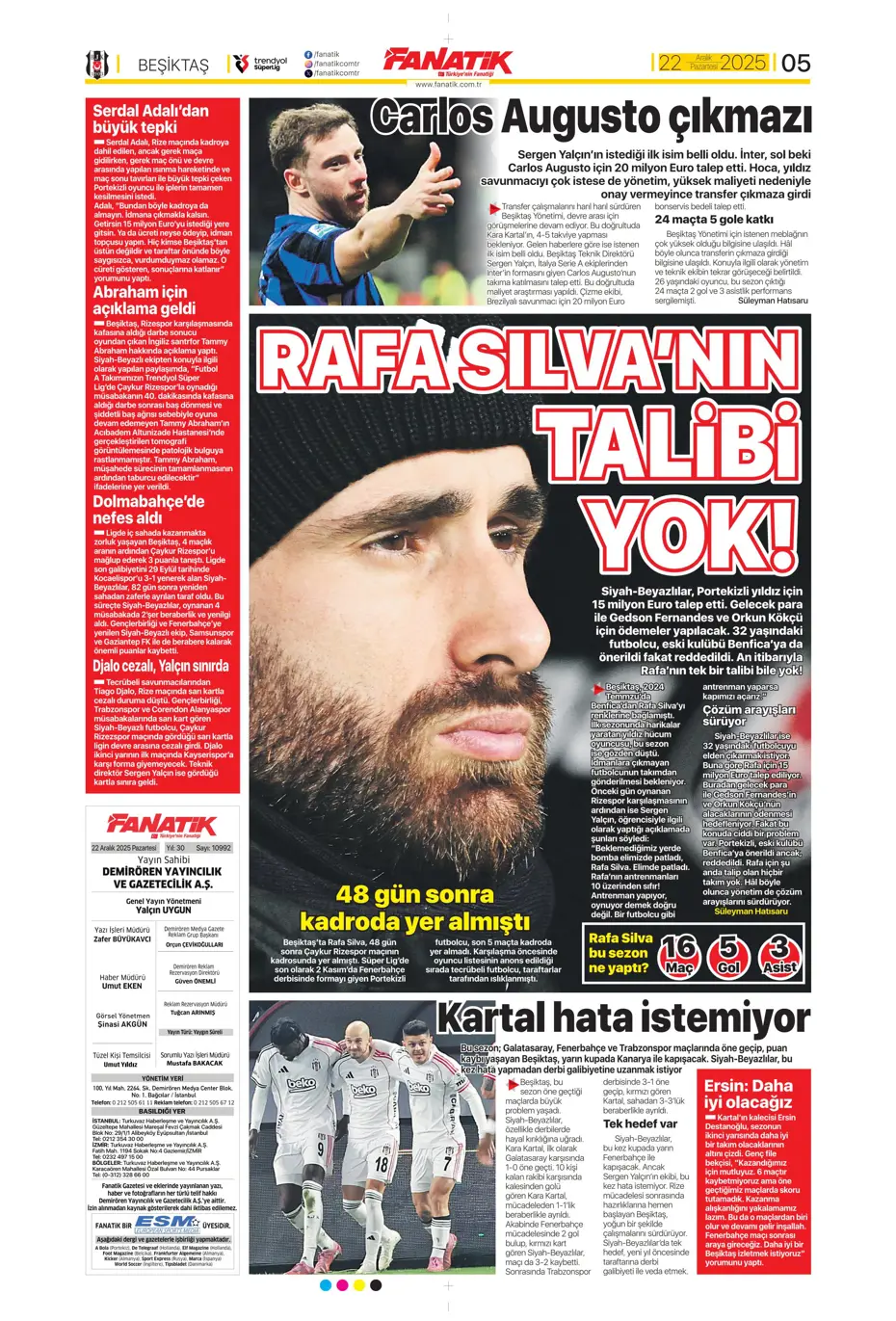 "Fenerbahçe'de 2 isim takımdan ayrılıyor: 35 milyon euro" | Sporun manşetleri - 31