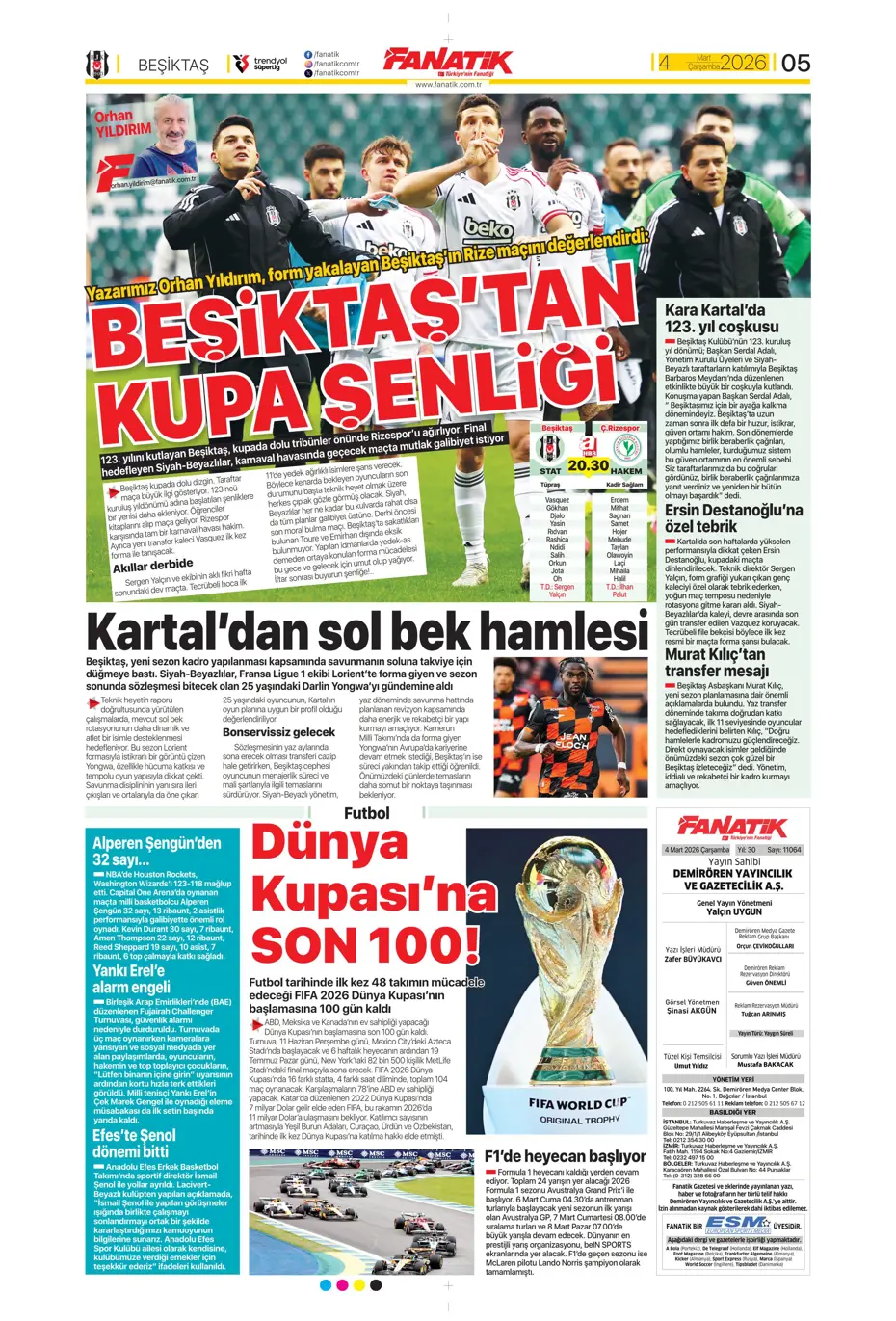 "Anlaşma tamam, sezon sonunda Fenerbahçe'den ayrılıyor" | Sporun manşetleri - 30 "Anlaşma tamam, sezon sonunda Fenerbahçe'den ayrılıyor" | Sporun manşetleri - 30