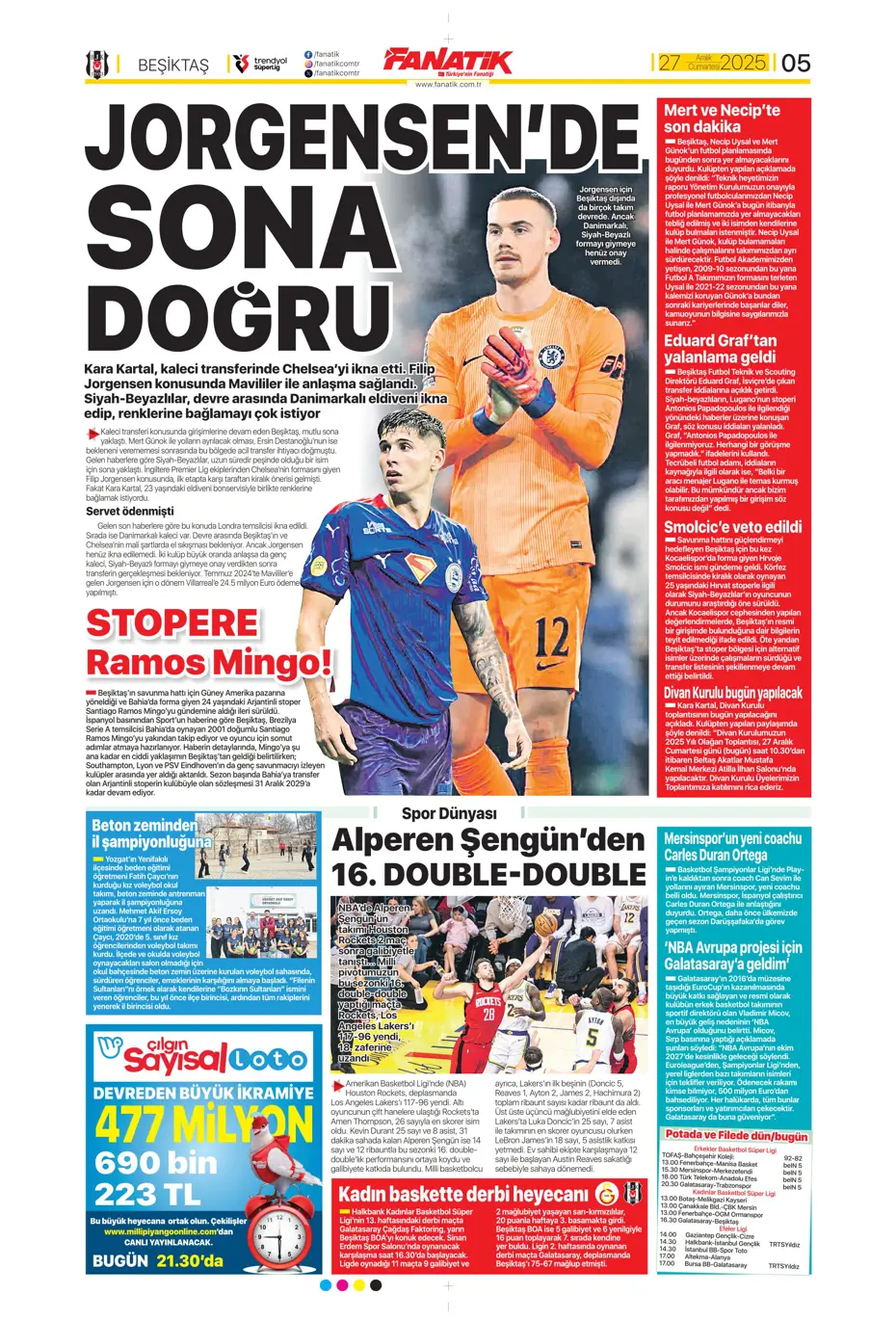 "Fenerbahçe'de 7 ayrılık birden" | Sporun manşetleri - 25 "Fenerbahçe'de 7 ayrılık birden" | Sporun manşetleri - 25