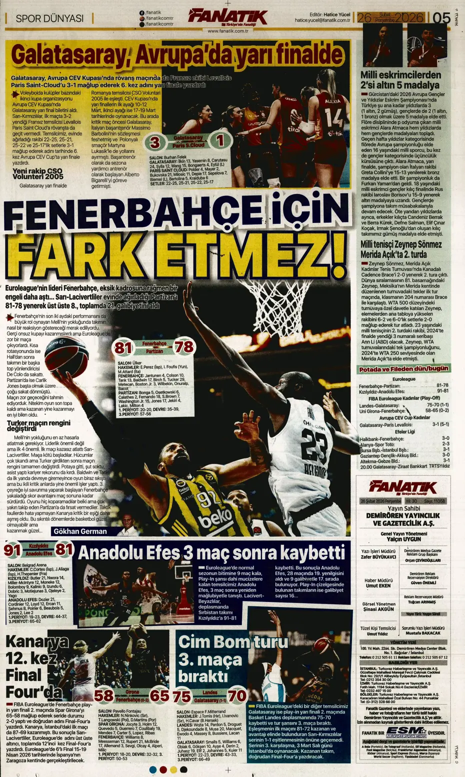 "Galatasaray kabustan zafer çıkardı" | Sporun manşetleri - 15