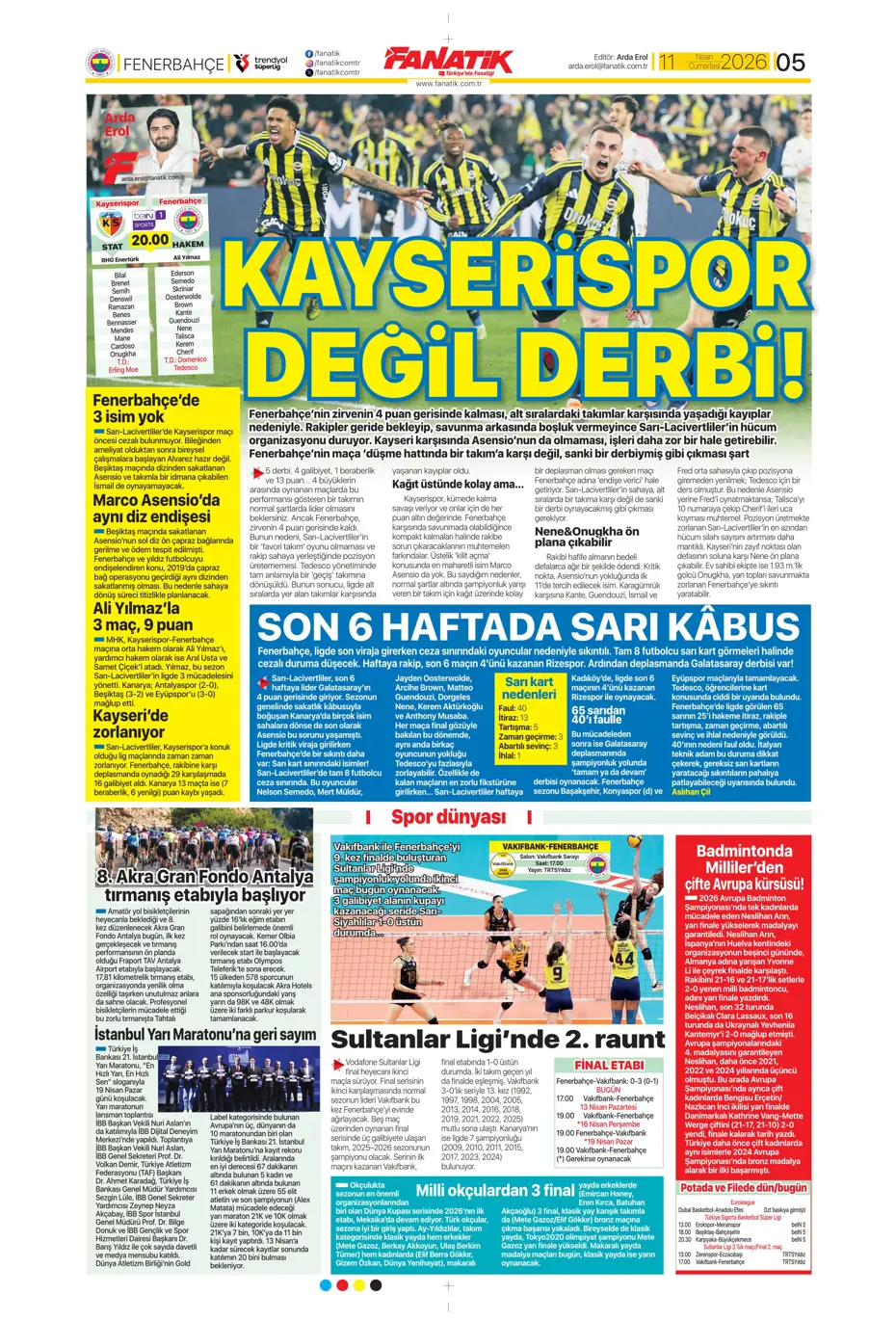 "Devler Osimhen için sırada" | Sporun manşetleri - 23