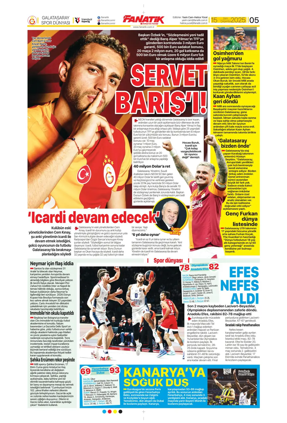 "Gürcistan'a dünyayı dar ettik" | Sporun manşetleri - 29