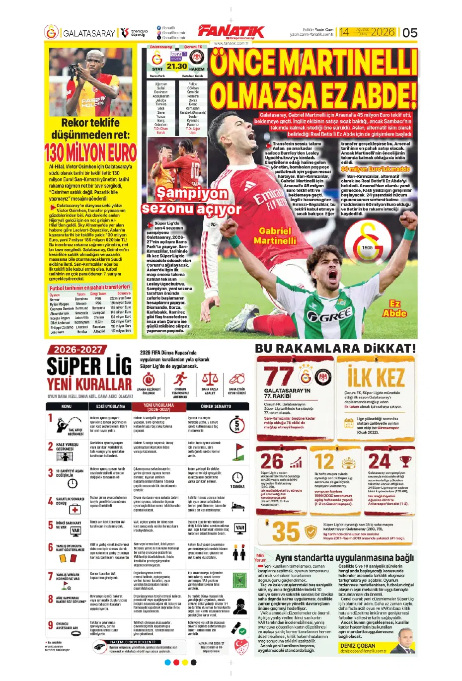 Orkun Kökçü'nün kankası Beşiktaş'a geliyor | Sporun manşetleri - 21