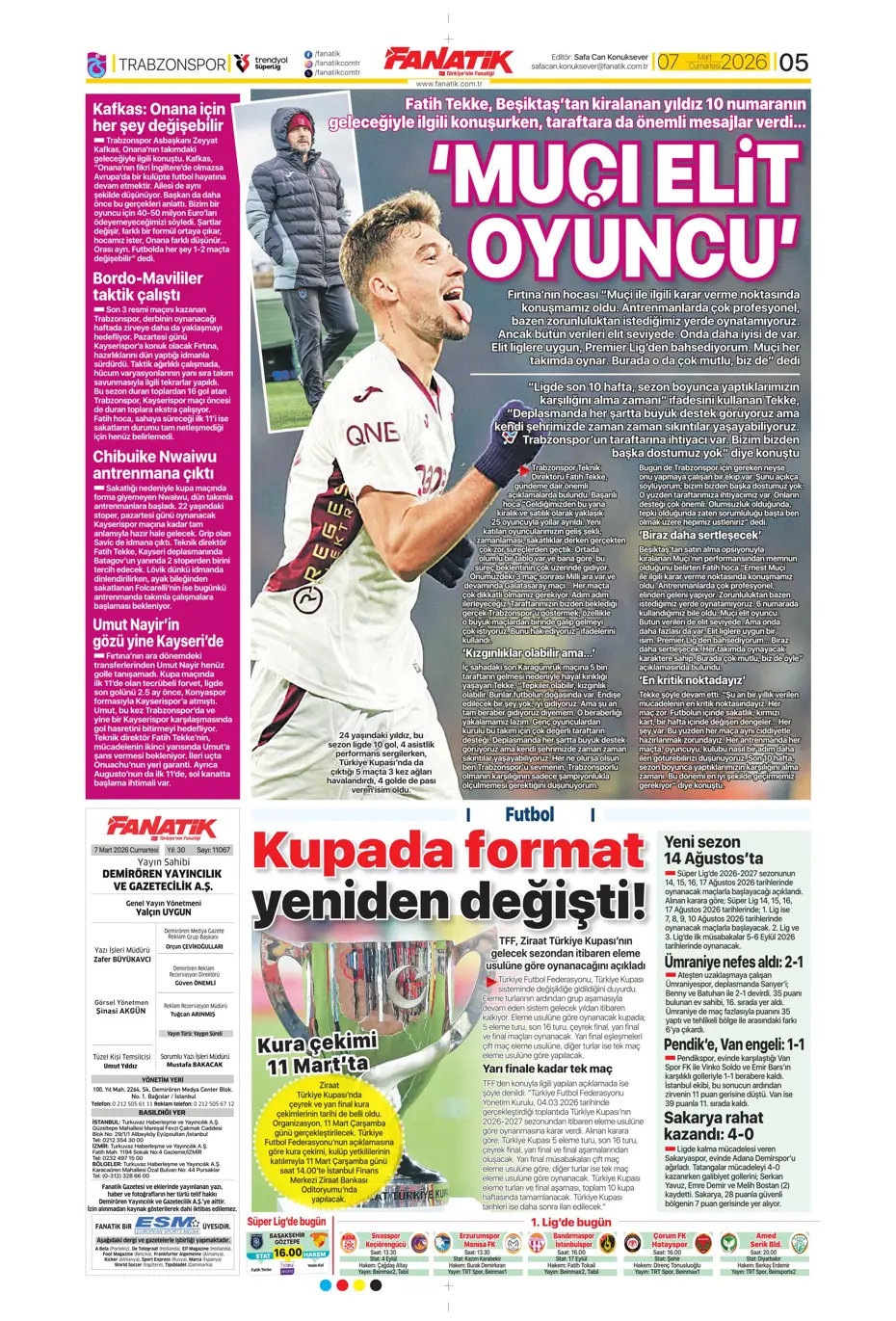 "Tedesco'ya Alman ve İtalyan markajı" | Sporun manşetleri - 23