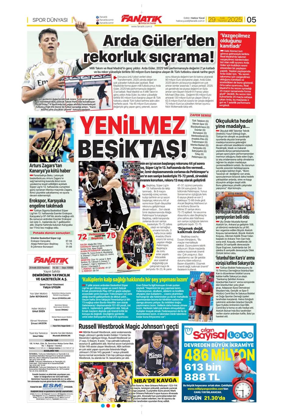 "Fenerbahçe'nin büyük umutlarla transfer ettiği isim Galatasaray'a" | Sporun manşetleri - 19