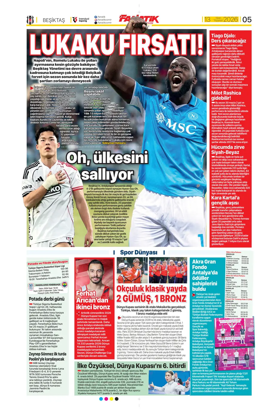 "Aslan krize girdi" | Sporun manşetleri - 29