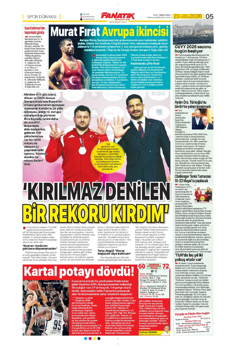 "Koopmeiners Galatasaray'a doğru" | Sporun manşetleri - 23