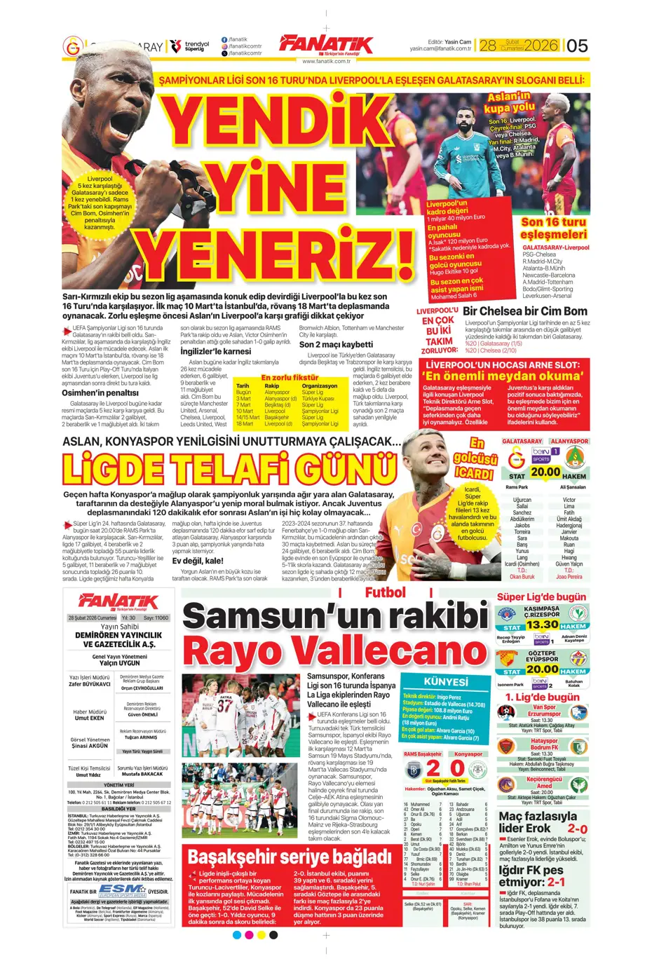 "İsmail Yüksek'e İngiliz takibi" | Sporun manşetleri - 34