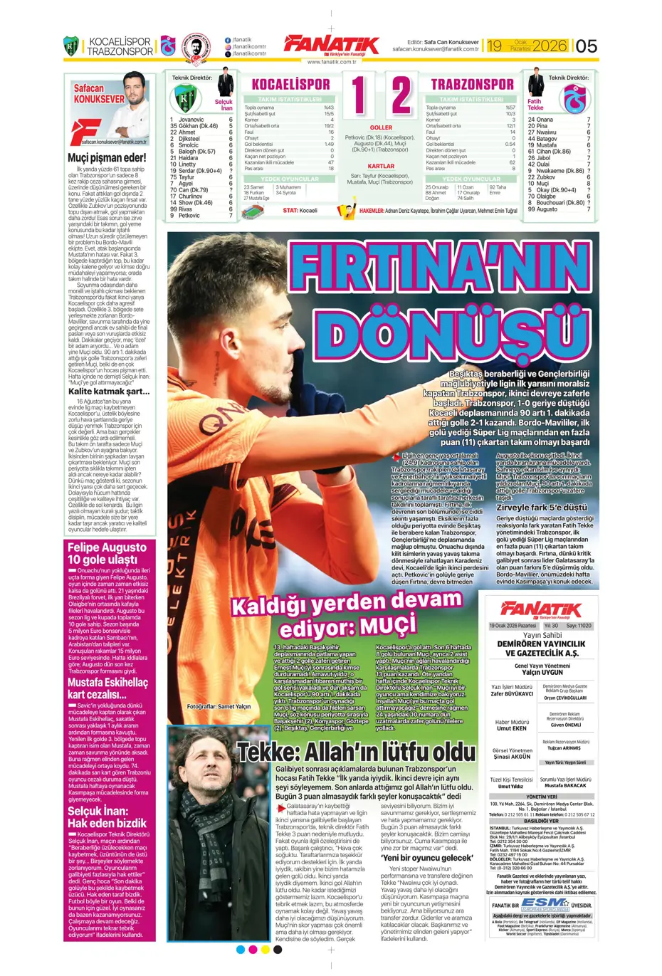 "Sonunda Maestro bombası patlıyor" | Sporun manşetleri - 31