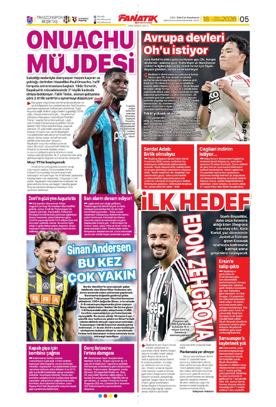 Ederson acı son | Sporun manşetleri - 18