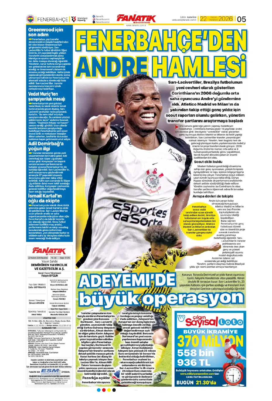 İsmail Kartal'dan Sidiki Cherif'le ilgili karar çıktı | Sporun manşetleri - 21 İsmail Kartal'dan Sidiki Cherif'le ilgili karar çıktı | Sporun manşetleri - 21
