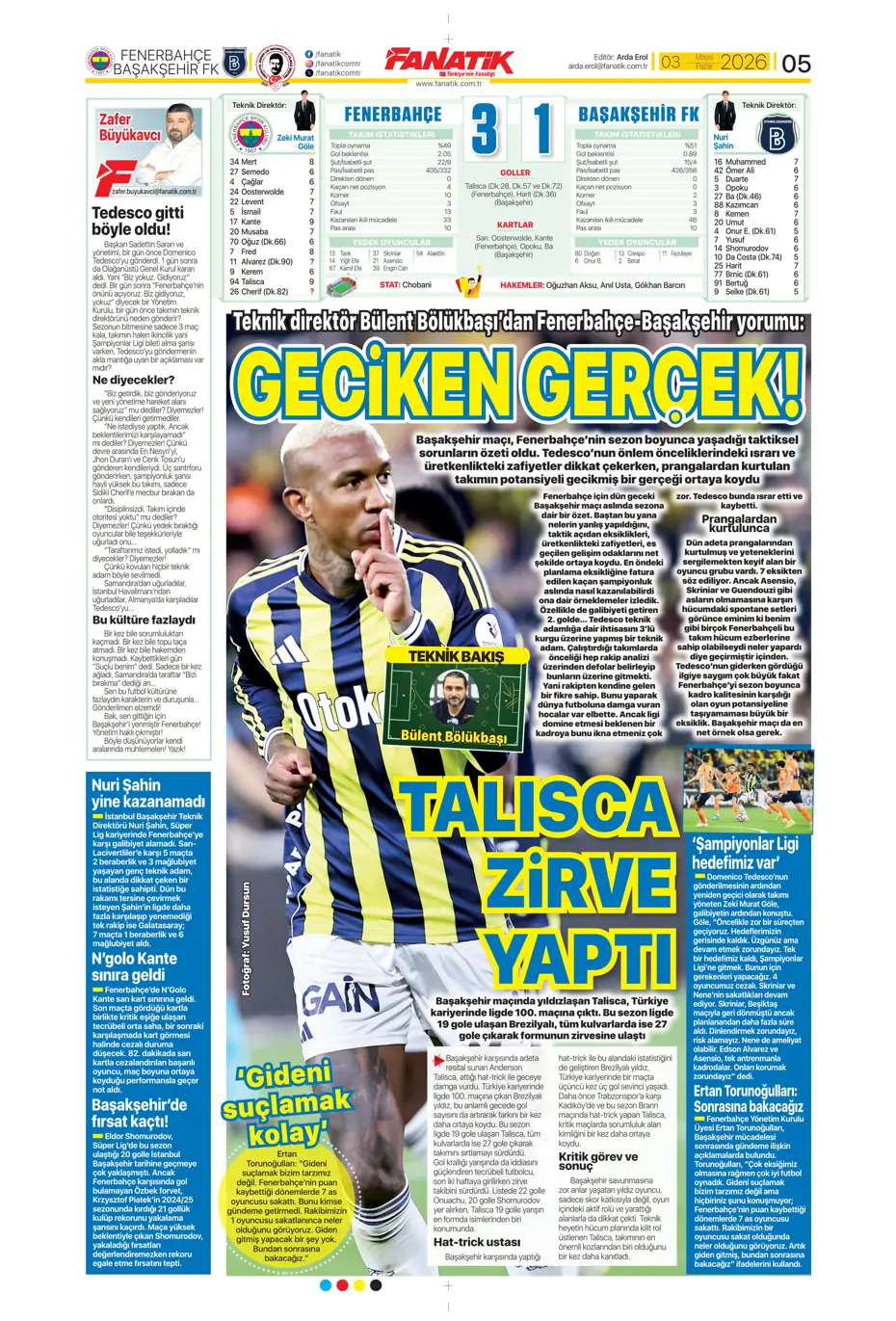 Galatasaray dördüncüyü ararken dört yedi | Sporun manşetleri - 40 Galatasaray dördüncüyü ararken dört yedi | Sporun manşetleri - 40