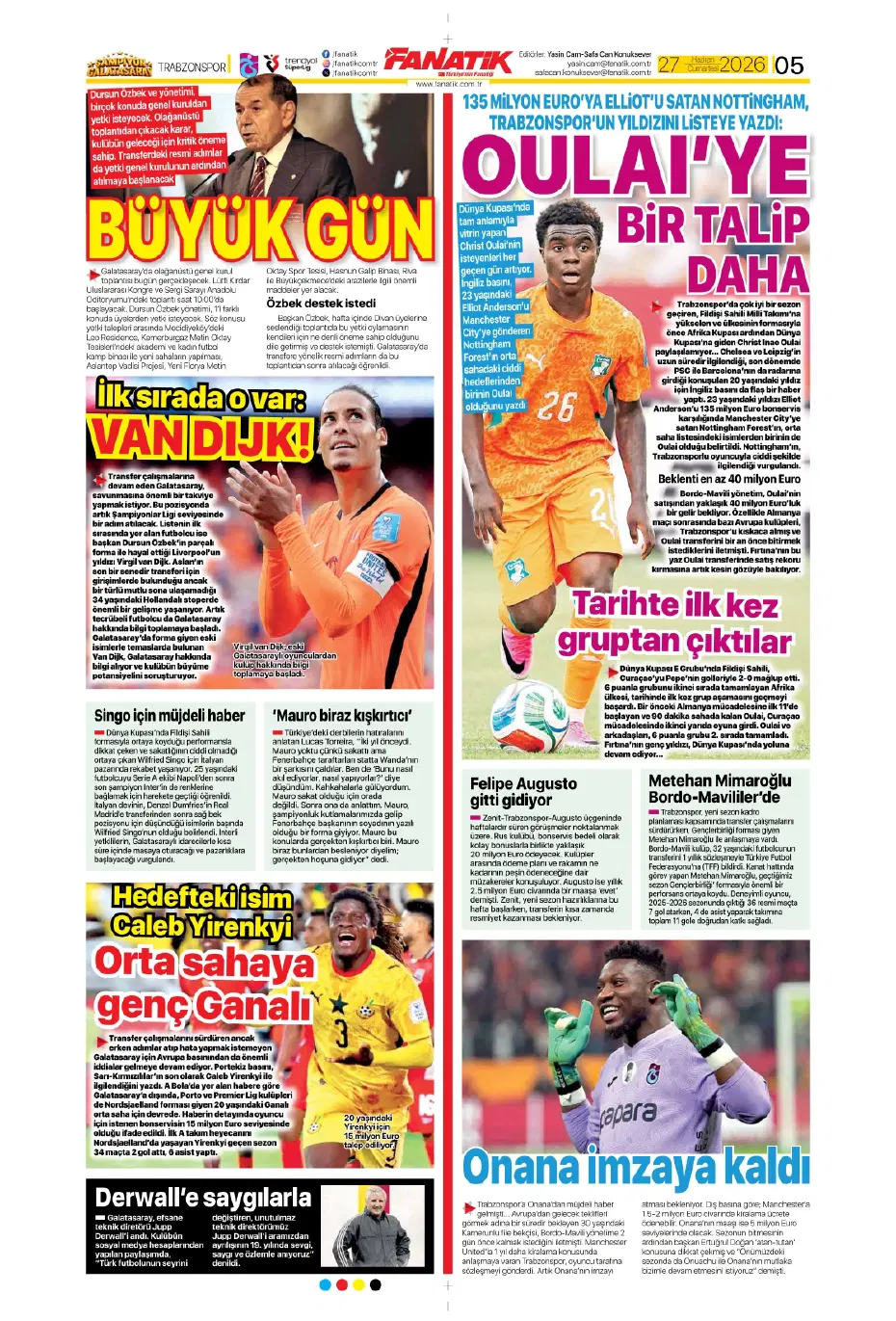 "Fenerbahçe'den bomba hamle: Oyarzabal" | Sporun manşetleri - 23