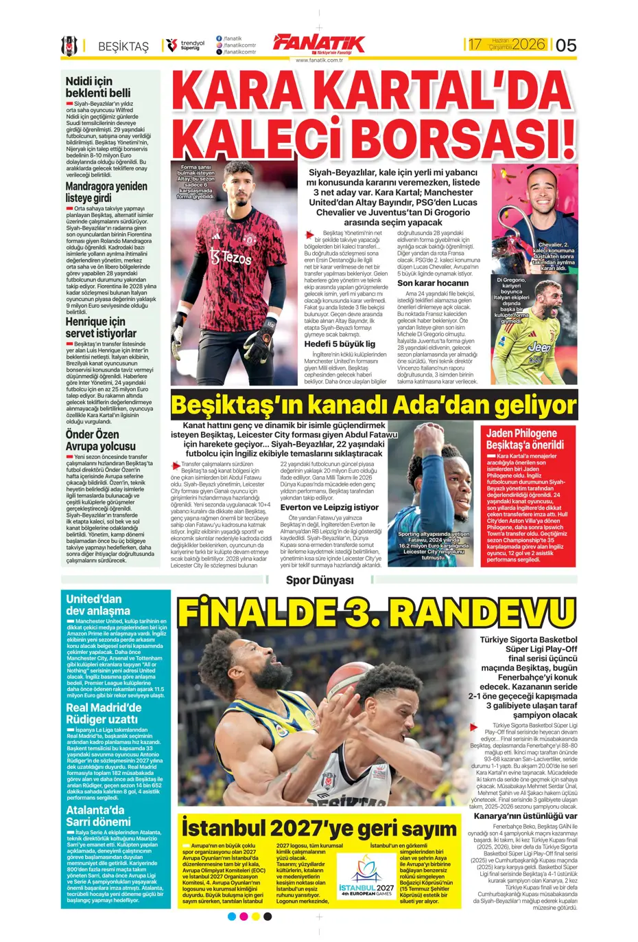 Fenerbahçe'de Oosterwolde dışında 3 ayrılık daha | Sporun manşetleri - 18